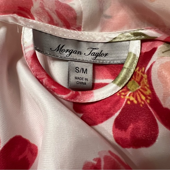 Donna Morgan Women’s Floral Lingerie Set Nightgown and Bathrobe - Picture 11 of 14